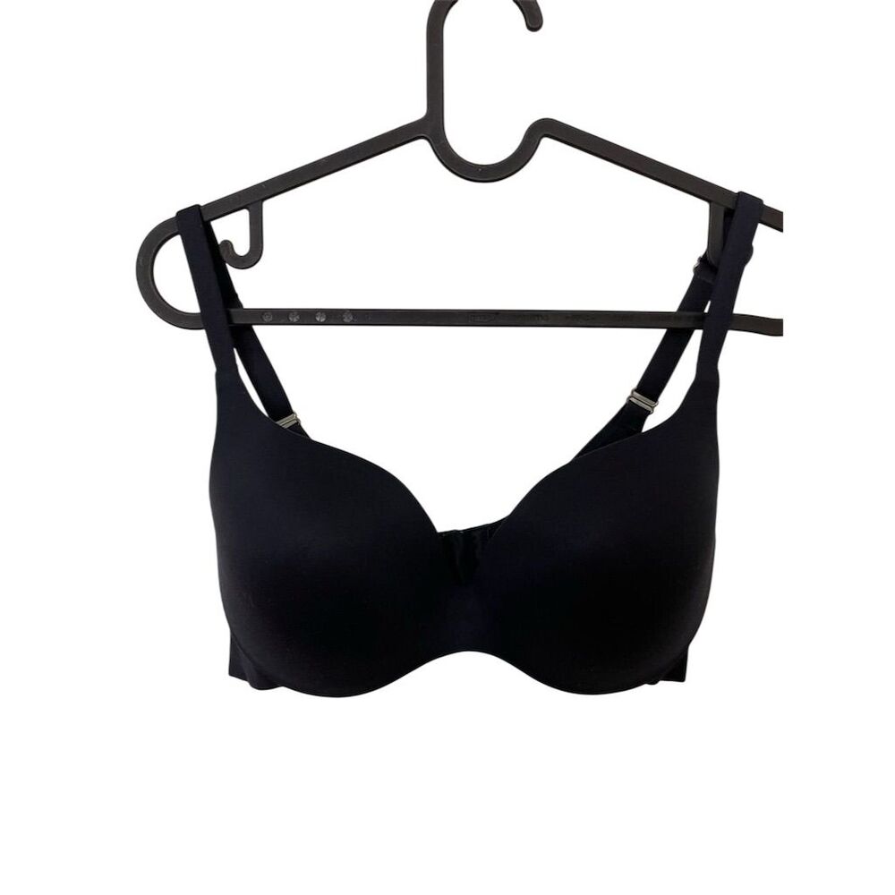 Pierre Cardin Miracle Comfort Demi Bra 36C Black Underwired Comfort Fit